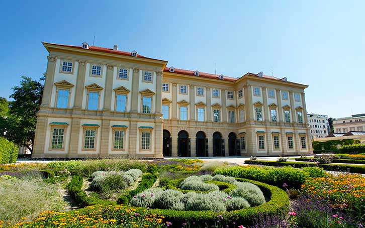 The Gartenpalais Liechtenstein houses the Princely Collections. 